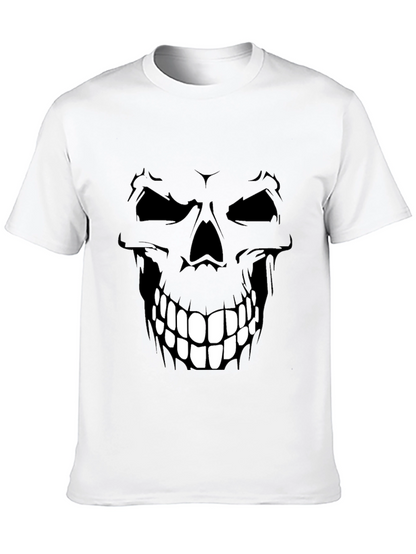 Camiseta Negra con Diseño de Calavera para Hombre