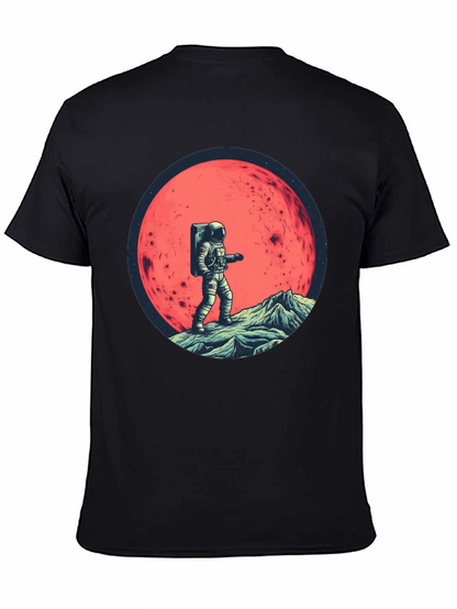 Camiseta Negra Astronauta en Marte