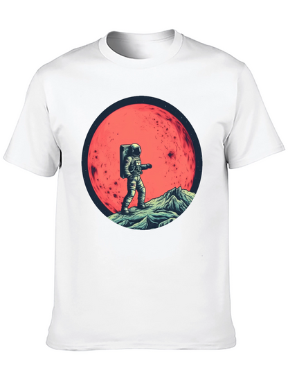 Camiseta Negra Astronauta en Marte