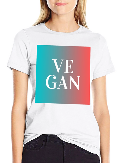 Camiseta Vegana Estampada Diseño Moderno