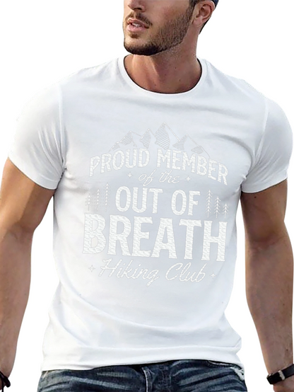 Camiseta Negra Out of Breath Hiking Club