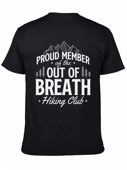 Camiseta Negra Out of Breath Hiking Club