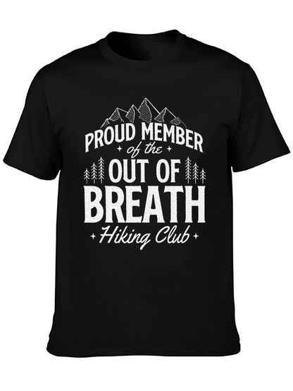 Camiseta Negra Out of Breath Hiking Club