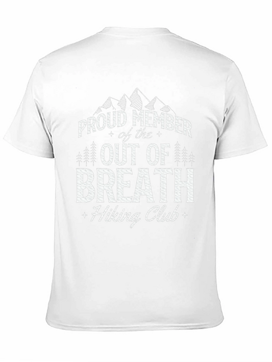 Camiseta Negra Out of Breath Hiking Club
