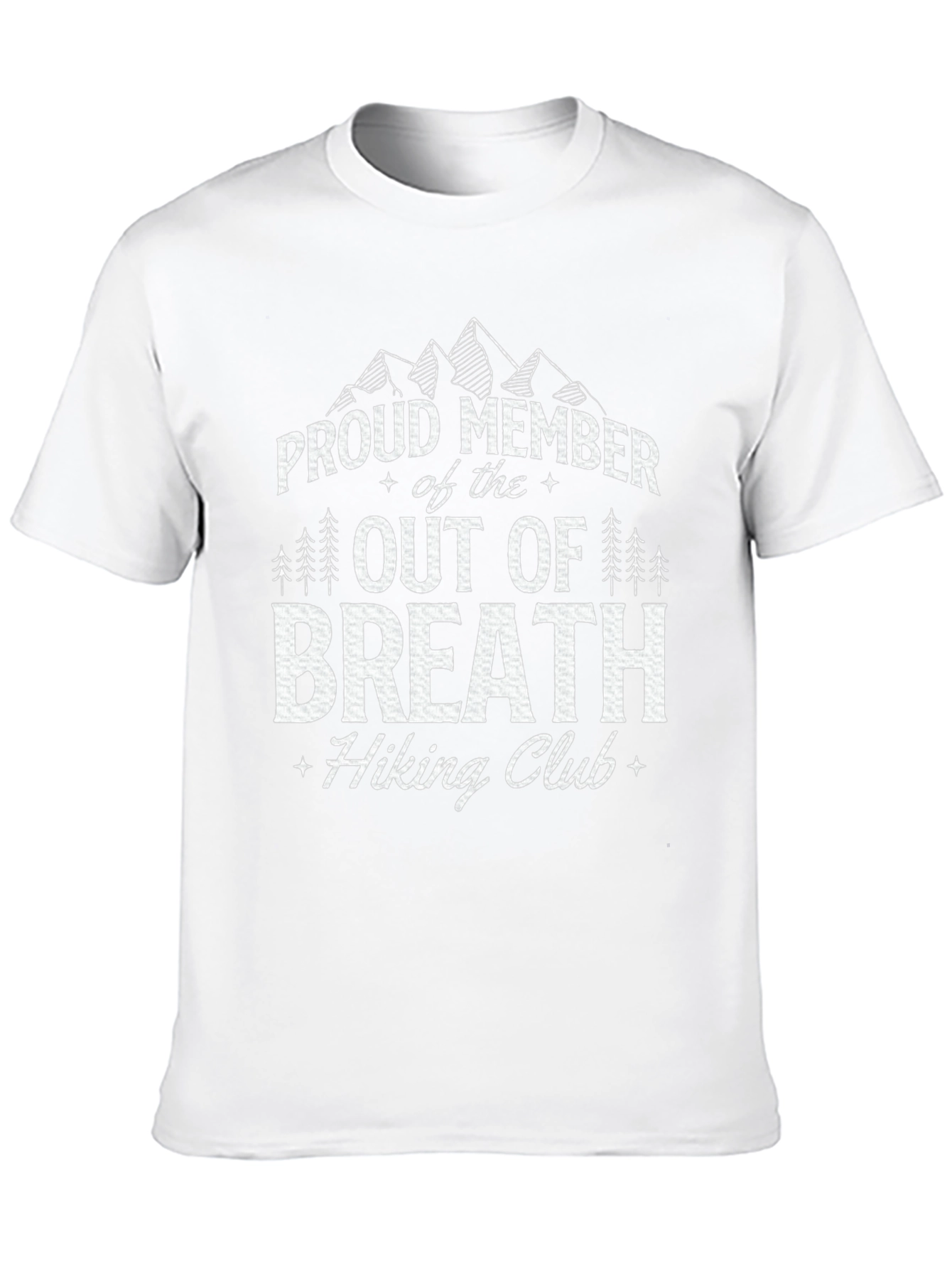 Camiseta Negra Out of Breath Hiking Club