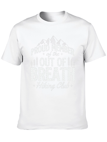Camiseta Negra Out of Breath Hiking Club