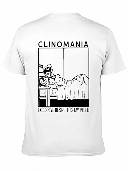 Camiseta Negra Clinomanía - Deseo de Quedarse en Cama