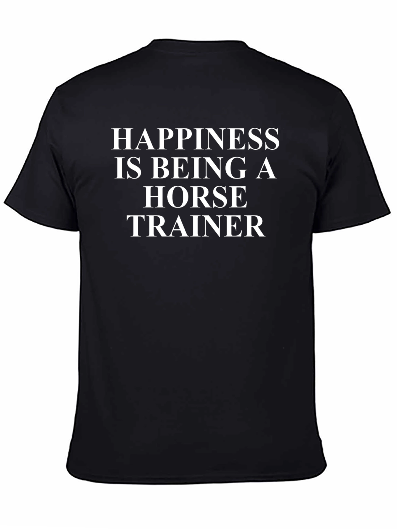 Camiseta Negra Happiness Horse Trainer