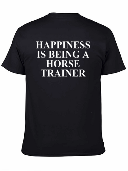 Camiseta Negra Happiness Horse Trainer