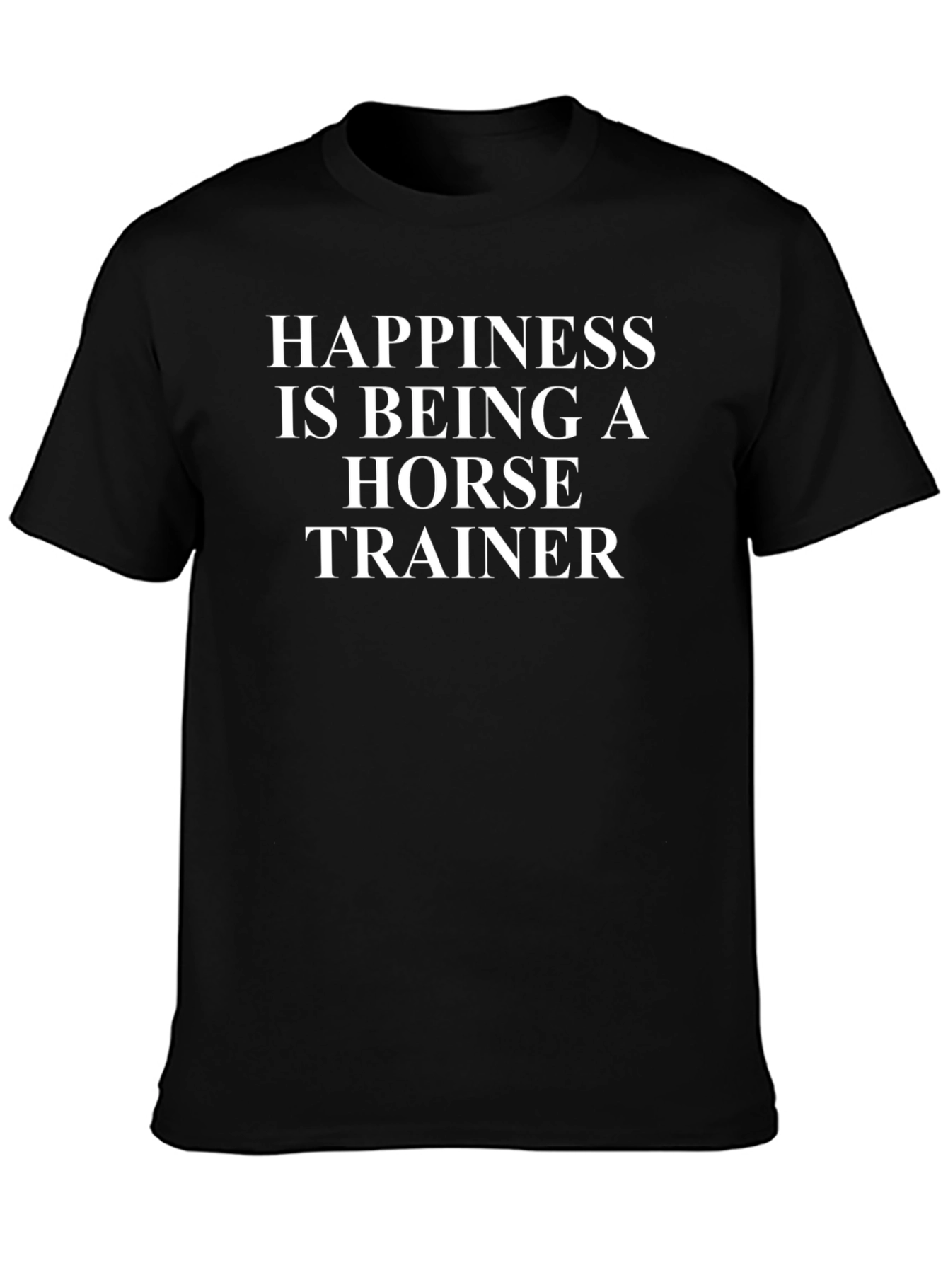 Camiseta Negra Happiness Horse Trainer