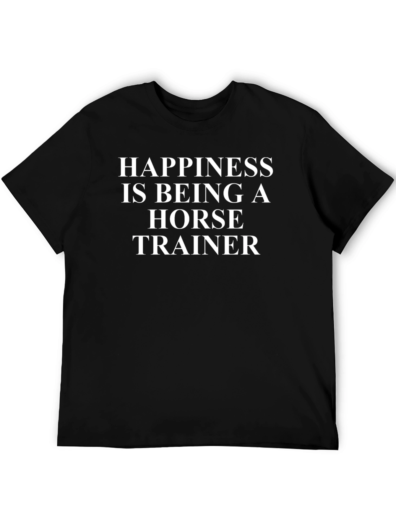 Camiseta Negra Happiness Horse Trainer