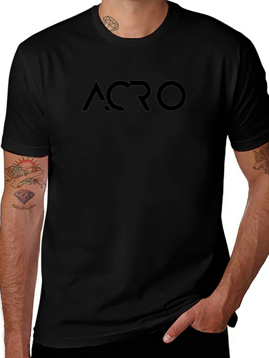 Camiseta ACRO Negra Unisex de Algodón