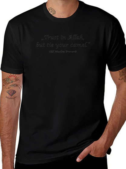 Camiseta Negra con Cita Inspiradora