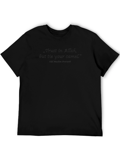 Camiseta Negra con Cita Inspiradora