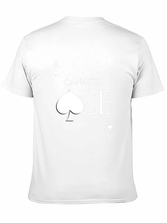 Camiseta Negra Canasta Ace de Espadas para Juego de Cartas