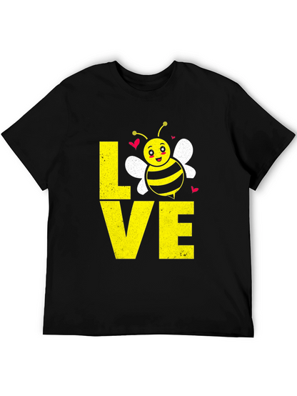 Camiseta Negra con Abeja LOVE