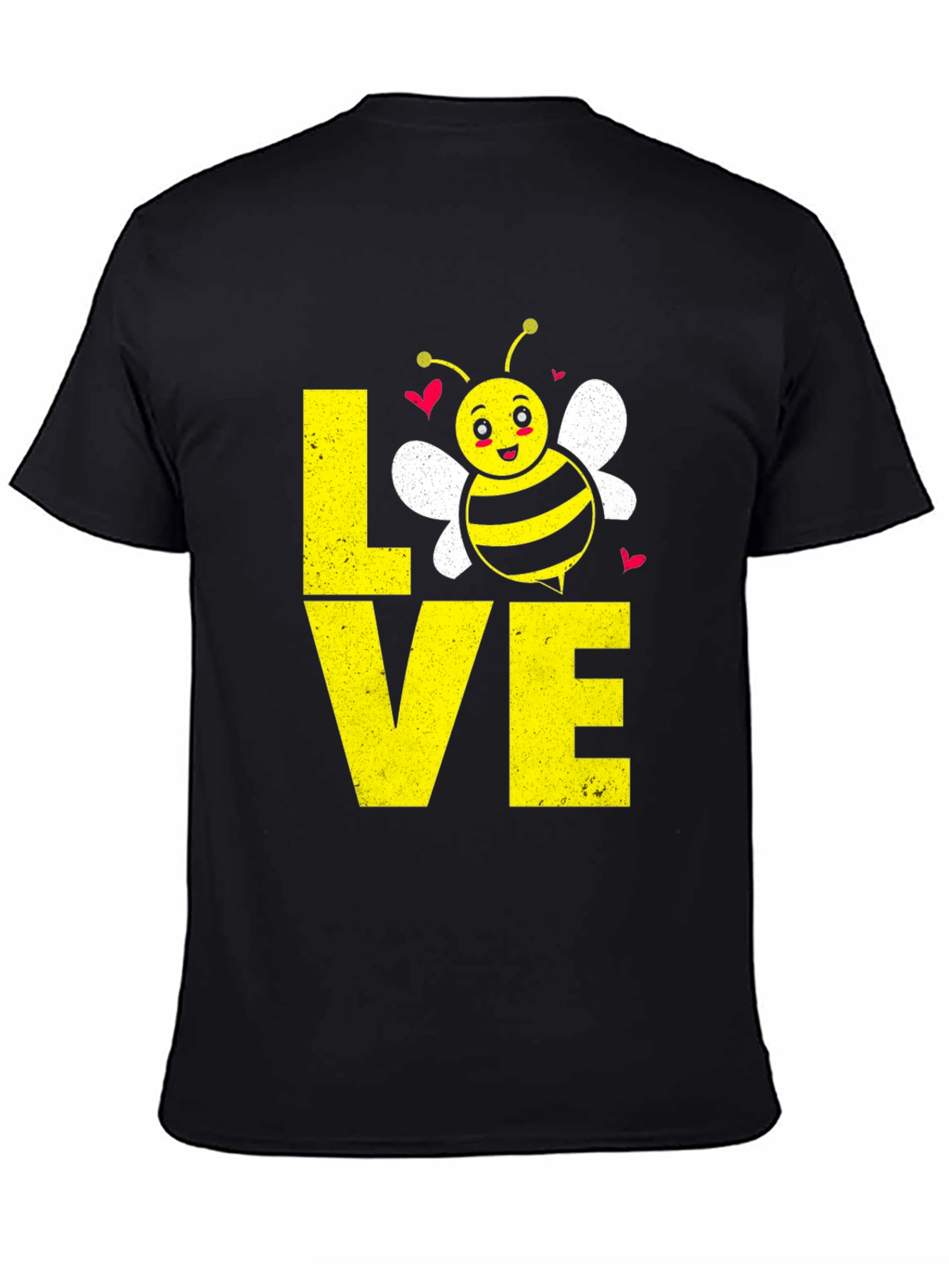 Camiseta Negra con Abeja LOVE