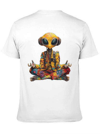 Camiseta Alien Hippie Meditando
