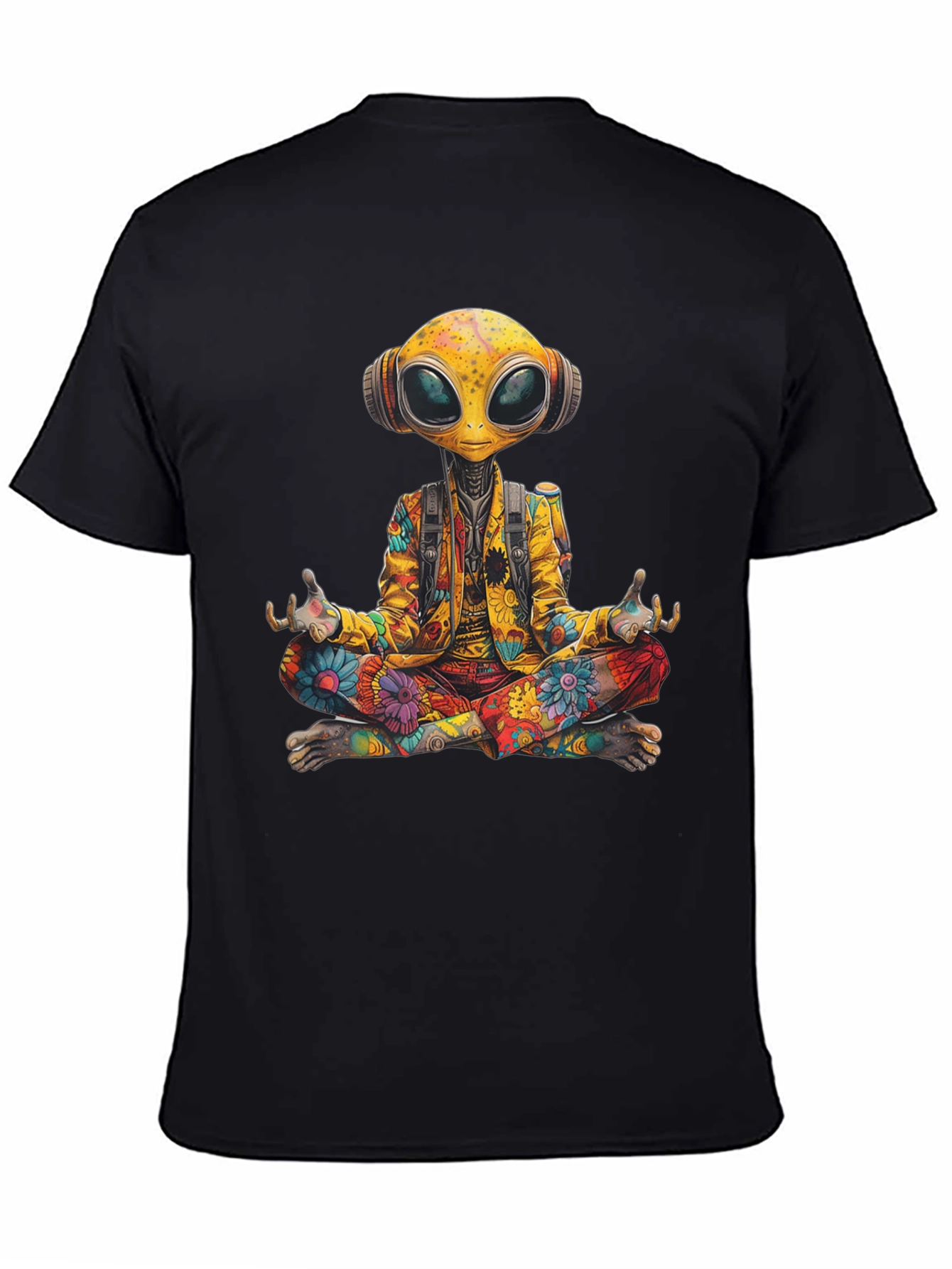 Camiseta Alien Hippie Meditando