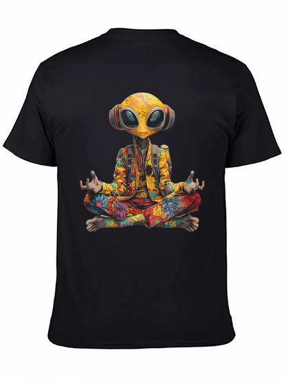 Camiseta Alien Hippie Meditando
