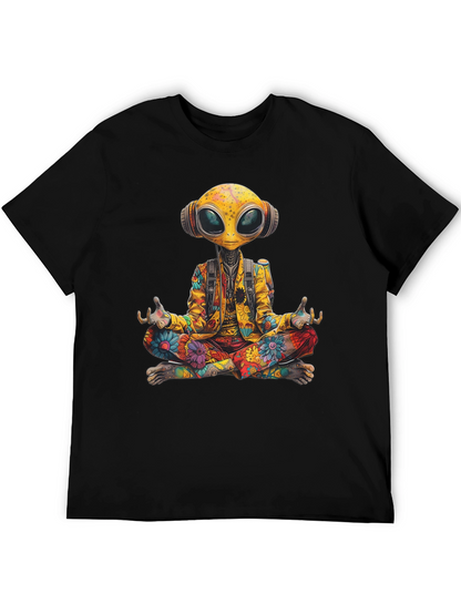 Camiseta Alien Hippie Meditando