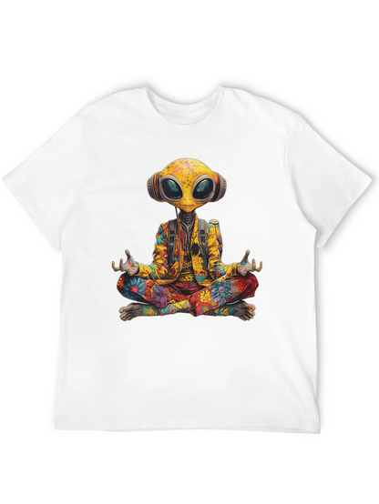 Camiseta Alien Hippie Meditando