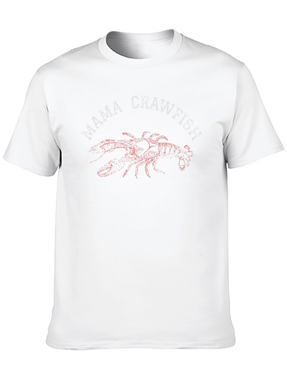 Camiseta Negra Mama Crawfish para Amantes de los Mariscos