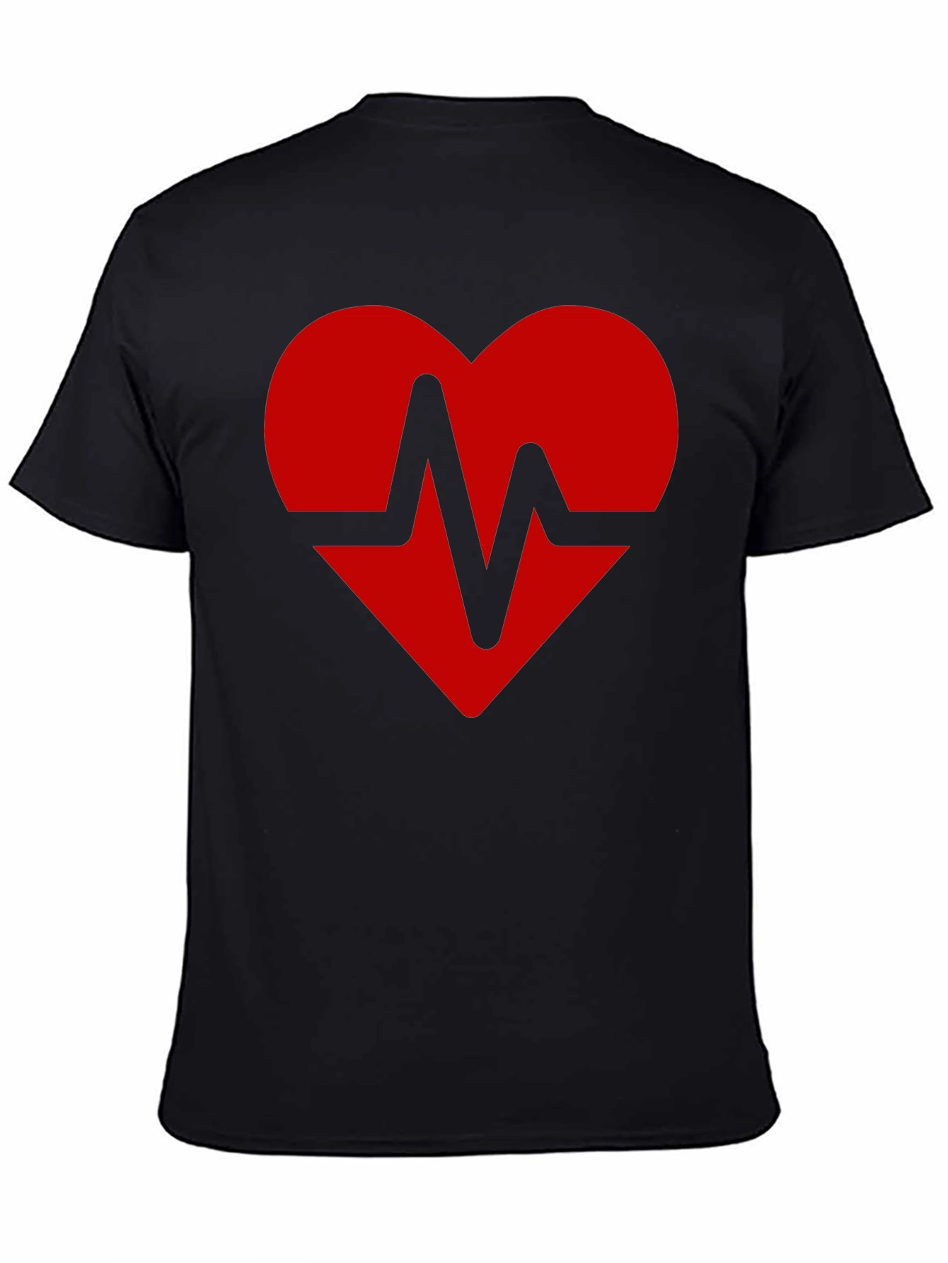 Camiseta Negra Corazón Latido