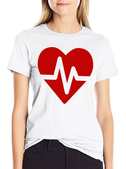 Camiseta Negra Corazón Latido