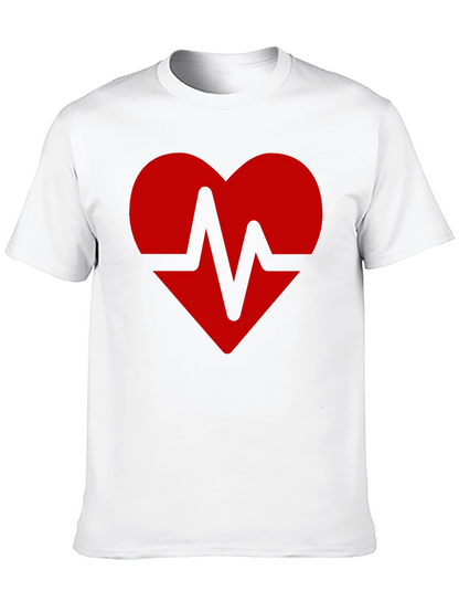 Camiseta Negra Corazón Latido