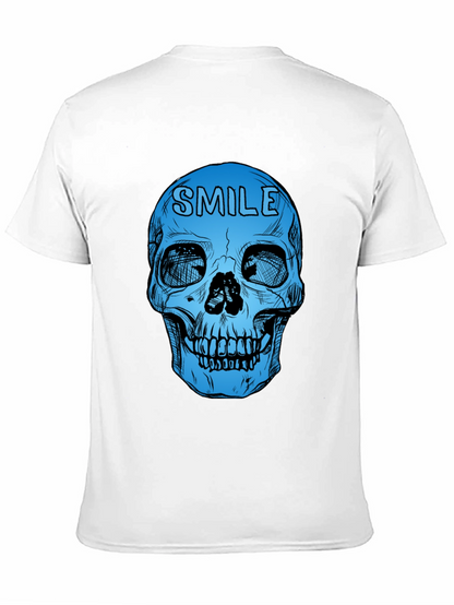 Camiseta Negra con Calavera Azul Smile