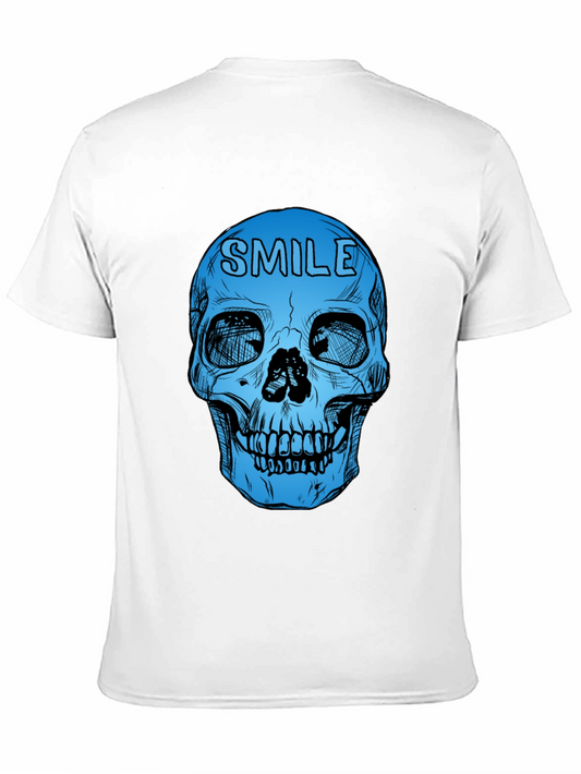 Camiseta Negra con Calavera Azul Smile