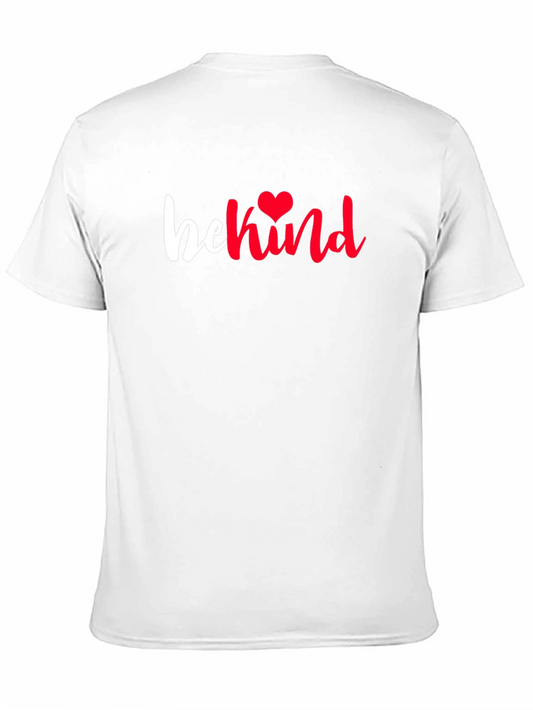 Camiseta Negra Be Kind Corazón Rojo