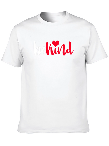 Camiseta Negra Be Kind Corazón Rojo