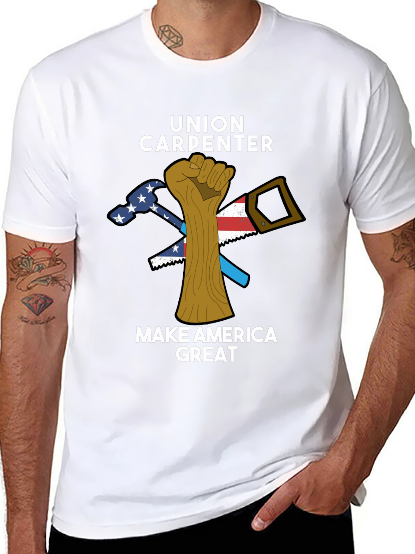 Camiseta Carpintero Unión ¡Haz América Grande!