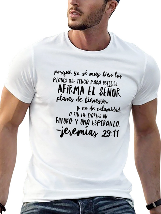 Camiseta Cristiana Versículo Jeremías 29:11