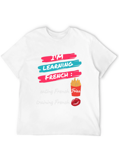 Camiseta Aprendiendo Francés: Comida y Besos