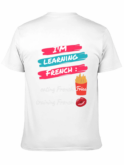 Camiseta Aprendiendo Francés: Comida y Besos