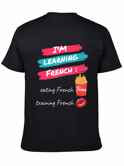 Camiseta Aprendiendo Francés: Comida y Besos