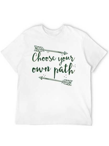 Camiseta Negra: Elige Tu Propio Camino con Flechas