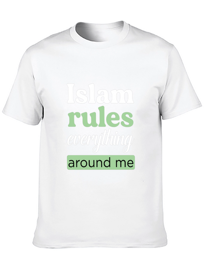 Camiseta Negra Estampada: Islam Rules