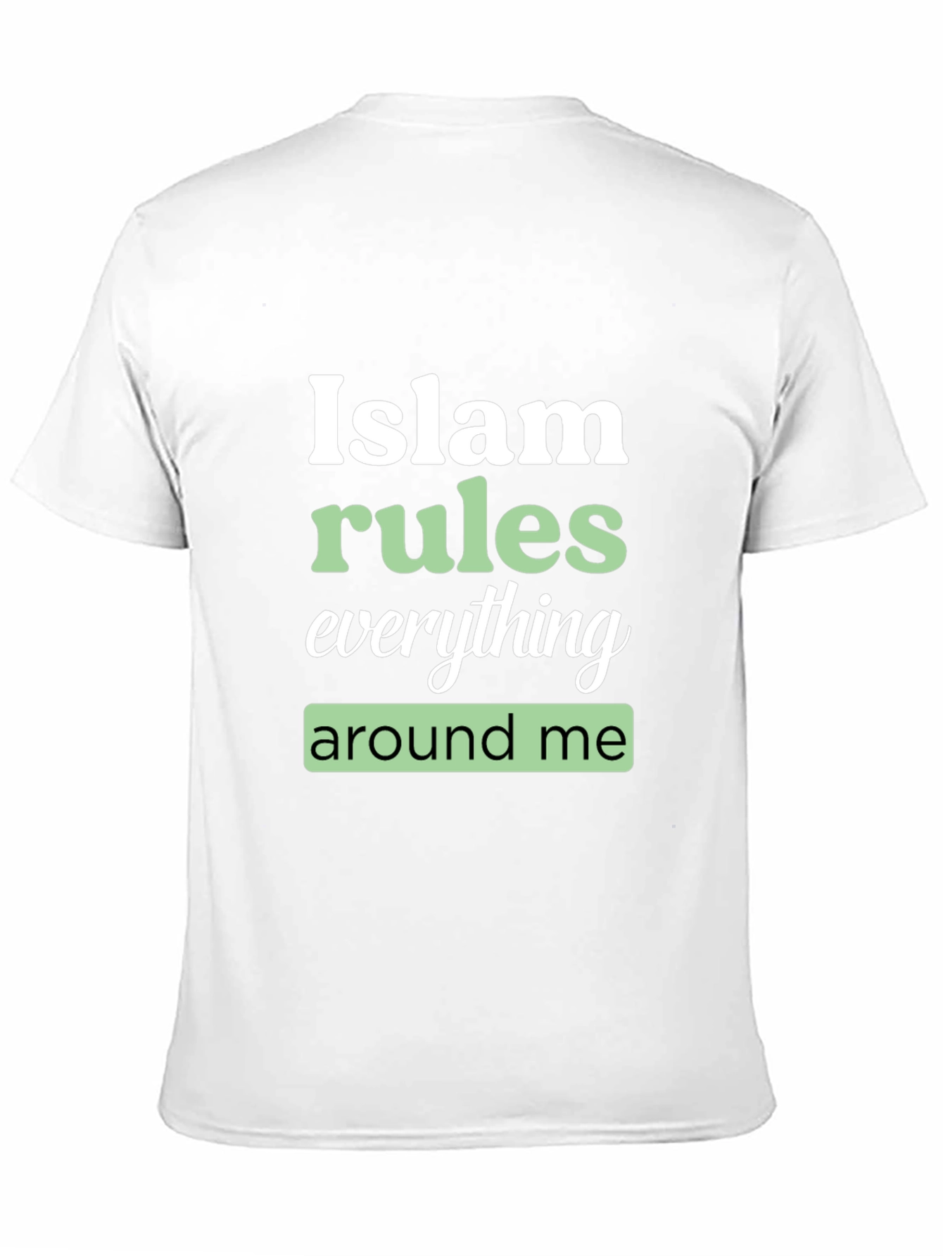 Camiseta Negra Estampada: Islam Rules