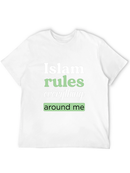 Camiseta Negra Estampada: Islam Rules