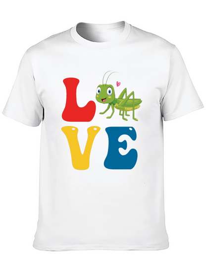 Camiseta Negra Love con Grillo Enamorado