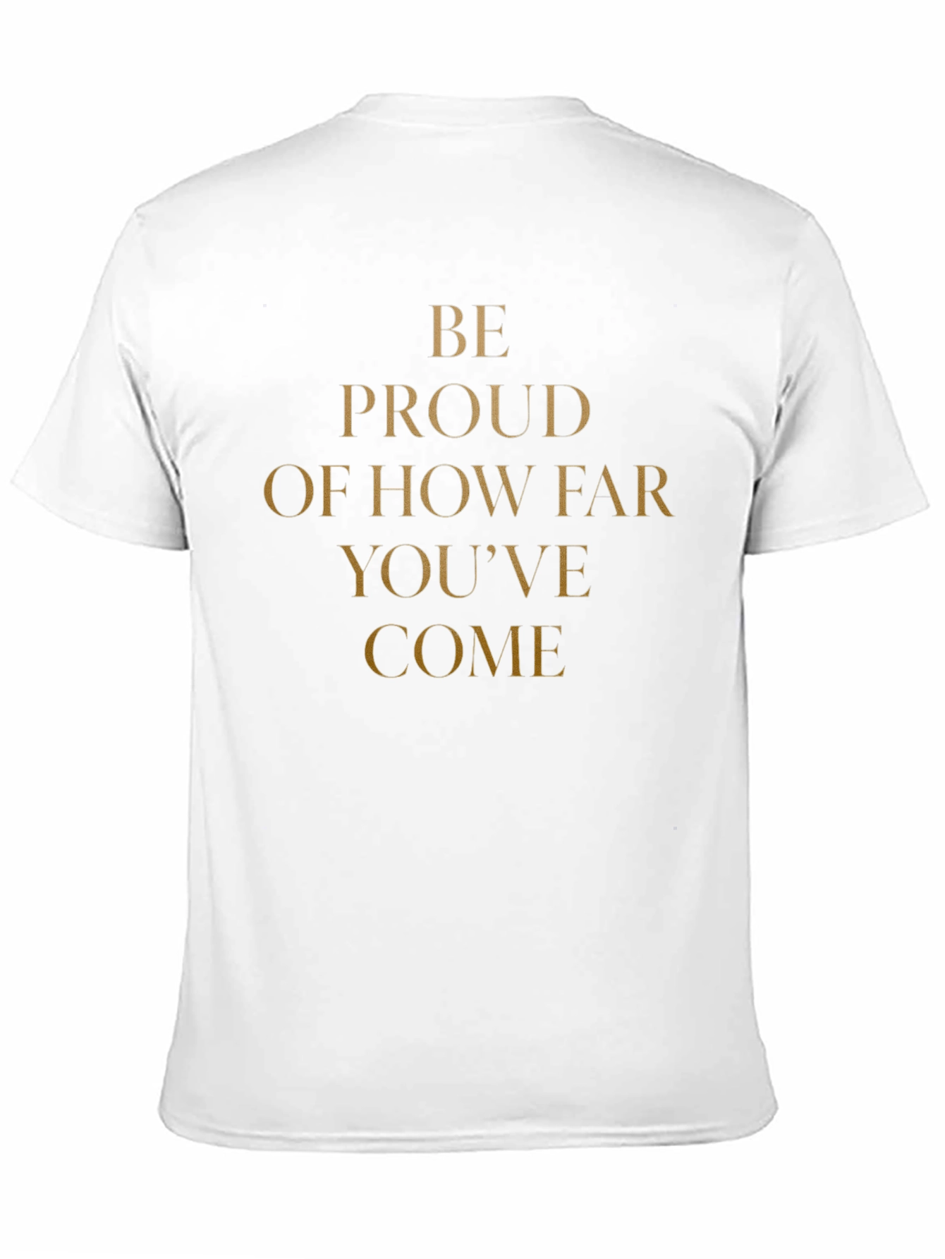 Camiseta Negra Motivacional: Be Proud
