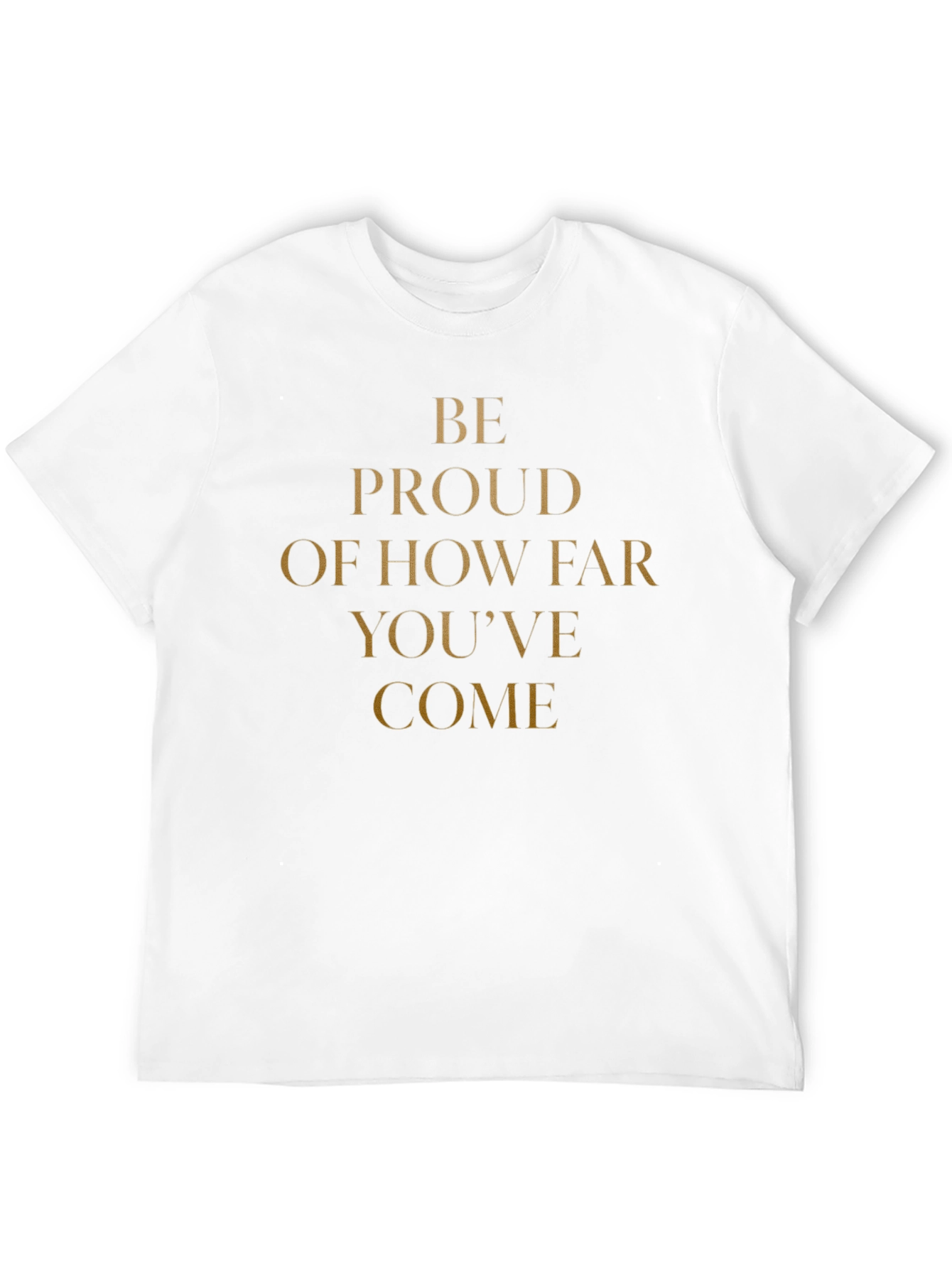 Camiseta Negra Motivacional: Be Proud