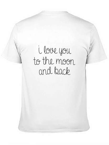 Camiseta Negra Te Amo Hasta la Luna y Vuelta