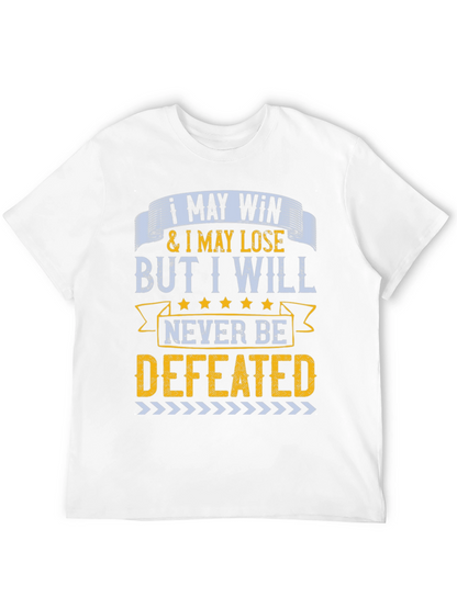 Camiseta Hombre Motivacional: Nunca Seré Derrotado