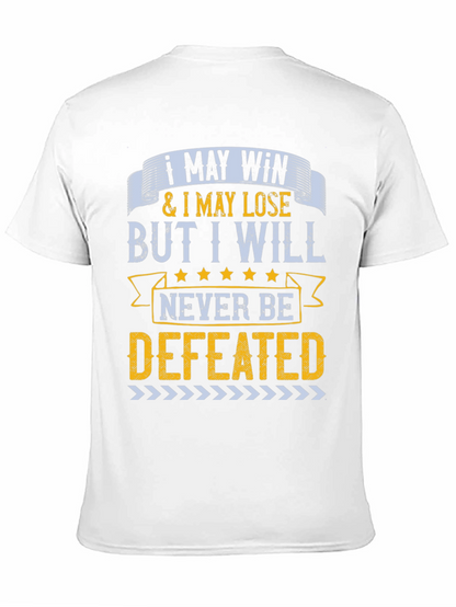 Camiseta Hombre Motivacional: Nunca Seré Derrotado