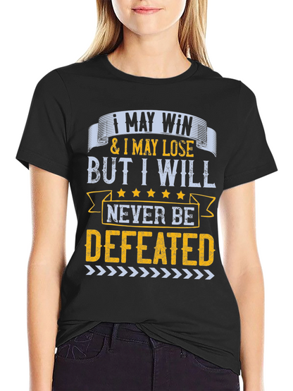 Camiseta Hombre Motivacional: Nunca Seré Derrotado